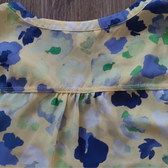 Zac & Rachel Lemon Meringue VNeck Top Short Ruffle Sleeves Blouse Plus Sz 2x - Picture 9 of 11